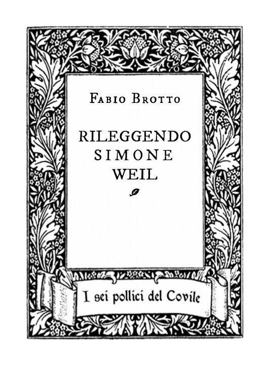 Copertina di Rileggendo Simone Weil.
