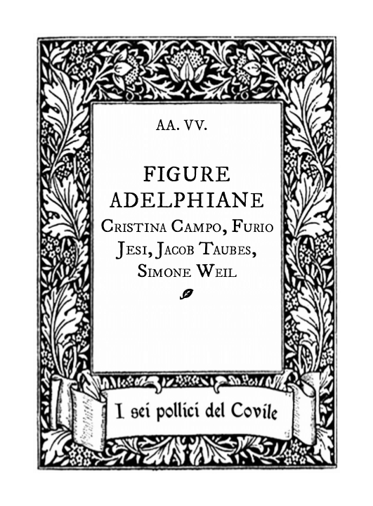 Copertina di Figure adelphiane.