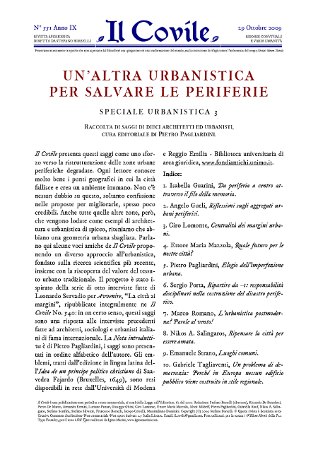 Copertina di Un'altra urbanistica per salvare le periferie.