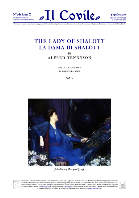 Copertina di «La dama di Shalott».