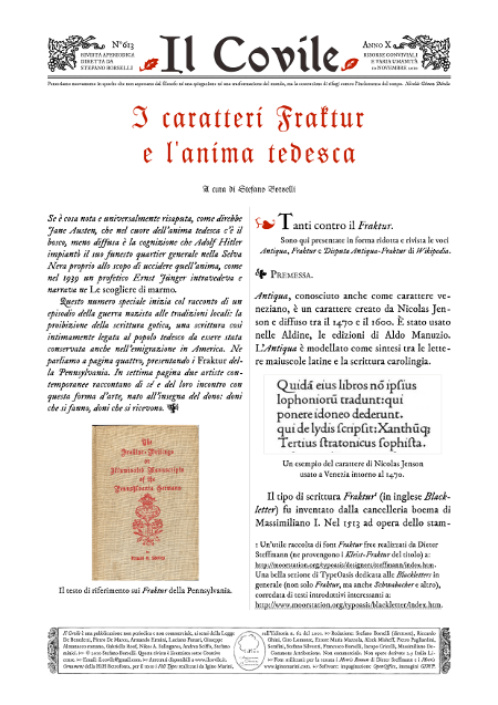 Copertina di I caratteri Fraktur e l'anima tedesca.