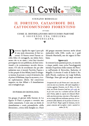 Copertina di Il Forteto, catastrofe del cattocomunismo fiorentino.