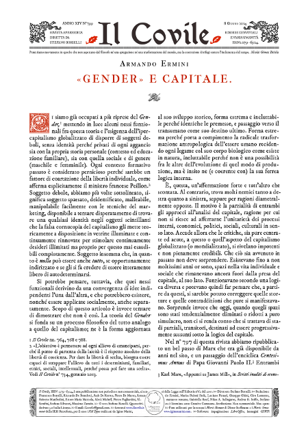 Copertina di Gender e capitale.