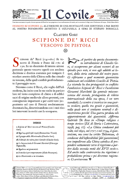 Copertina di Scipione de' Ricci vescovo di Pistoia.