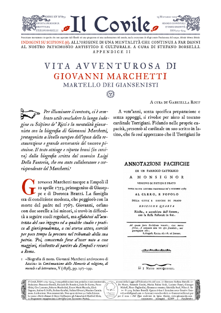 Copertina di Vita avventurosa di Giovanni Marchetti.