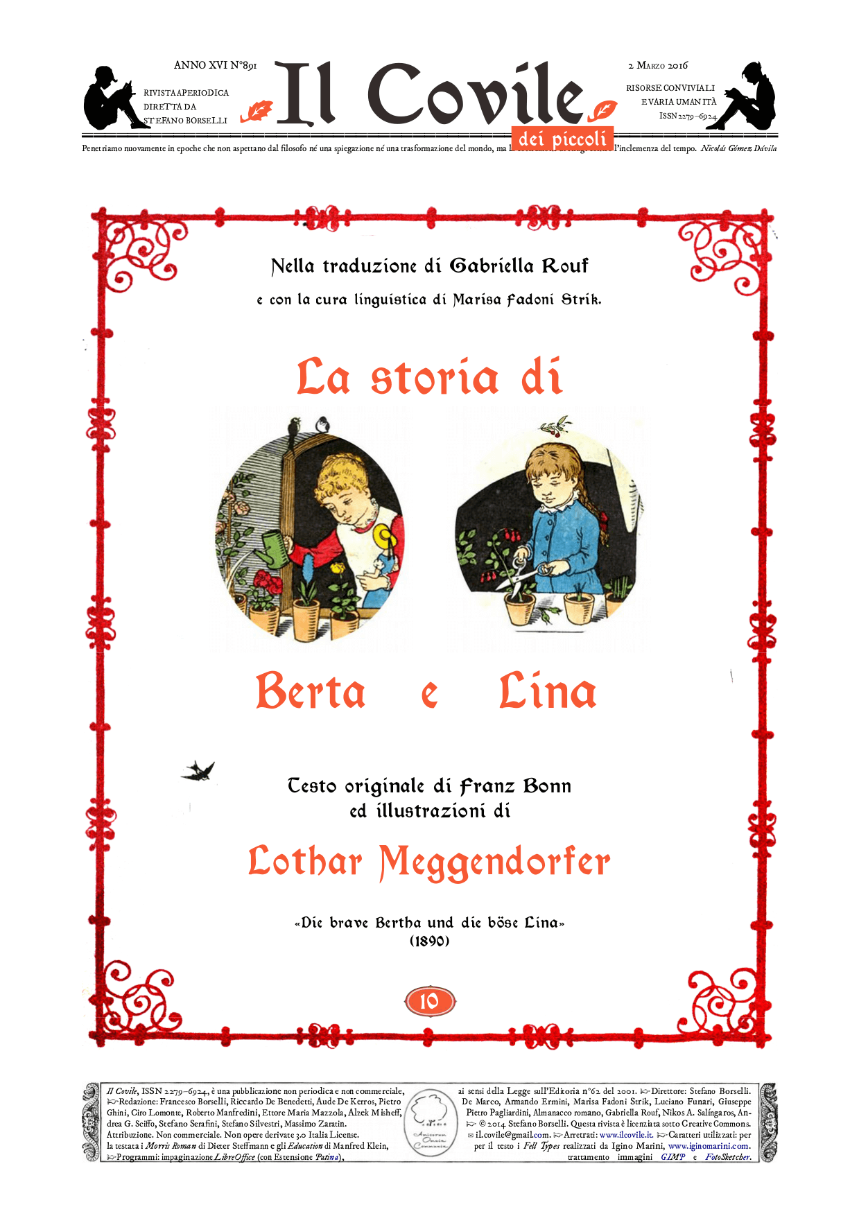 Copertina di La storia di Berta e Lina.