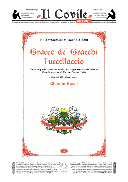 Copertina di Gracco de' Gracchi l'uccellaccio.