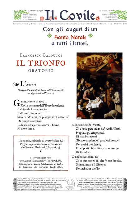 Copertina di Buon Natale con la musica di Giacomo Carissimi.