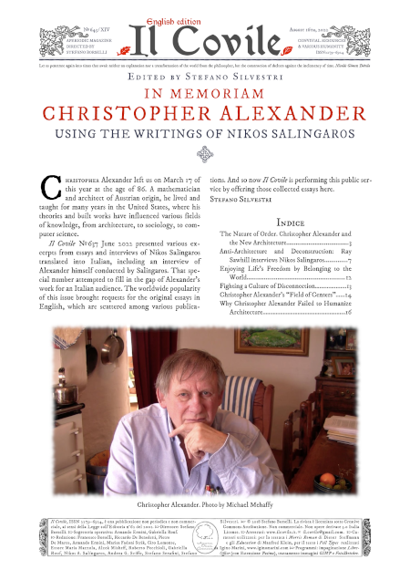 Copertina di In Memoriam Christopher Alexander.