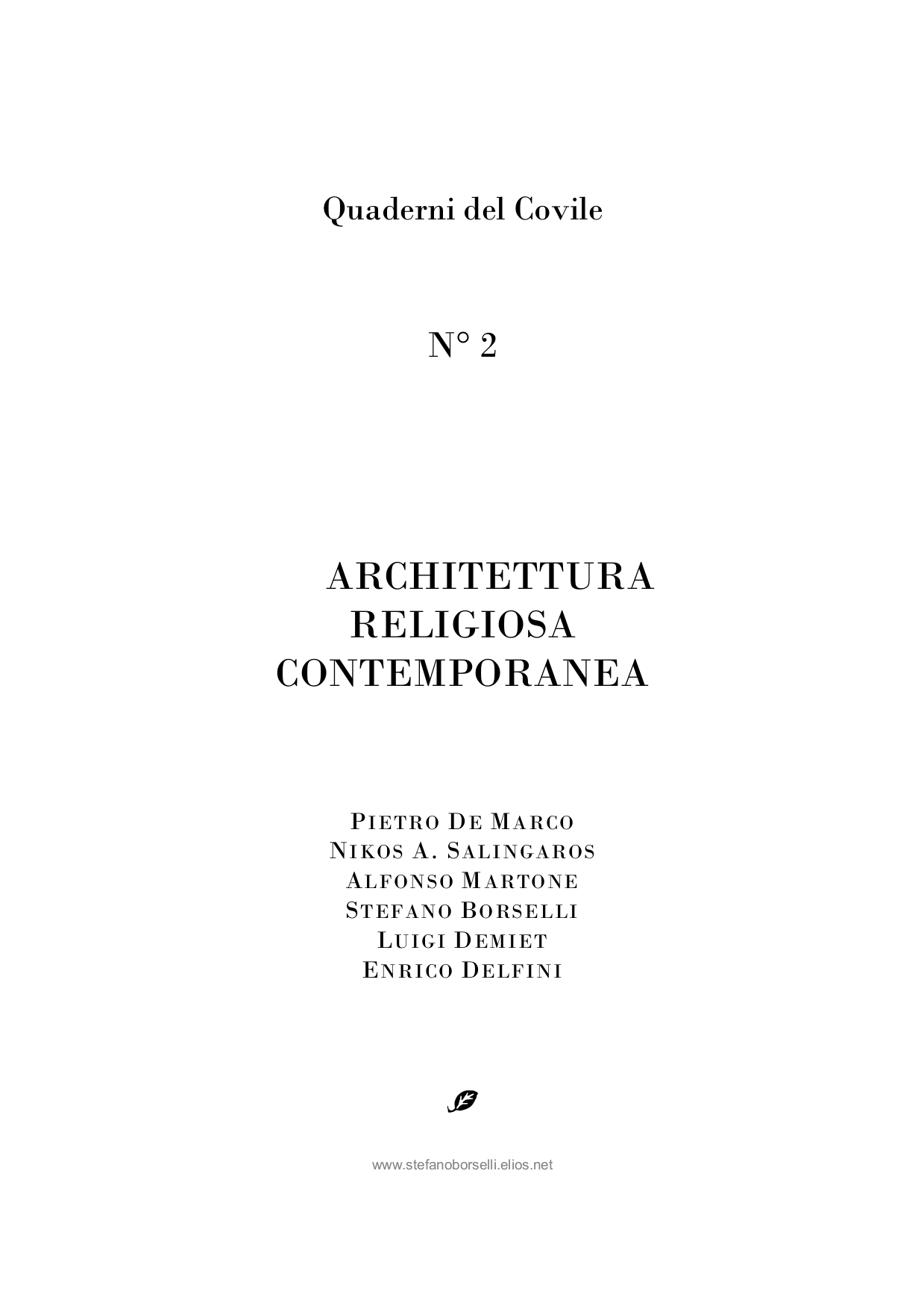 Copertina di Architettura religiosa contemporanea.